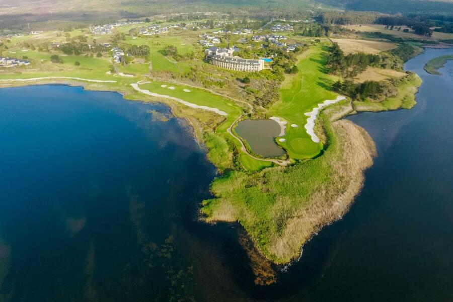 Arabella Golf Course Clubhouse on the lagoon