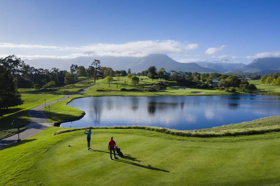 Greens and lake at Fancourt, Gorge