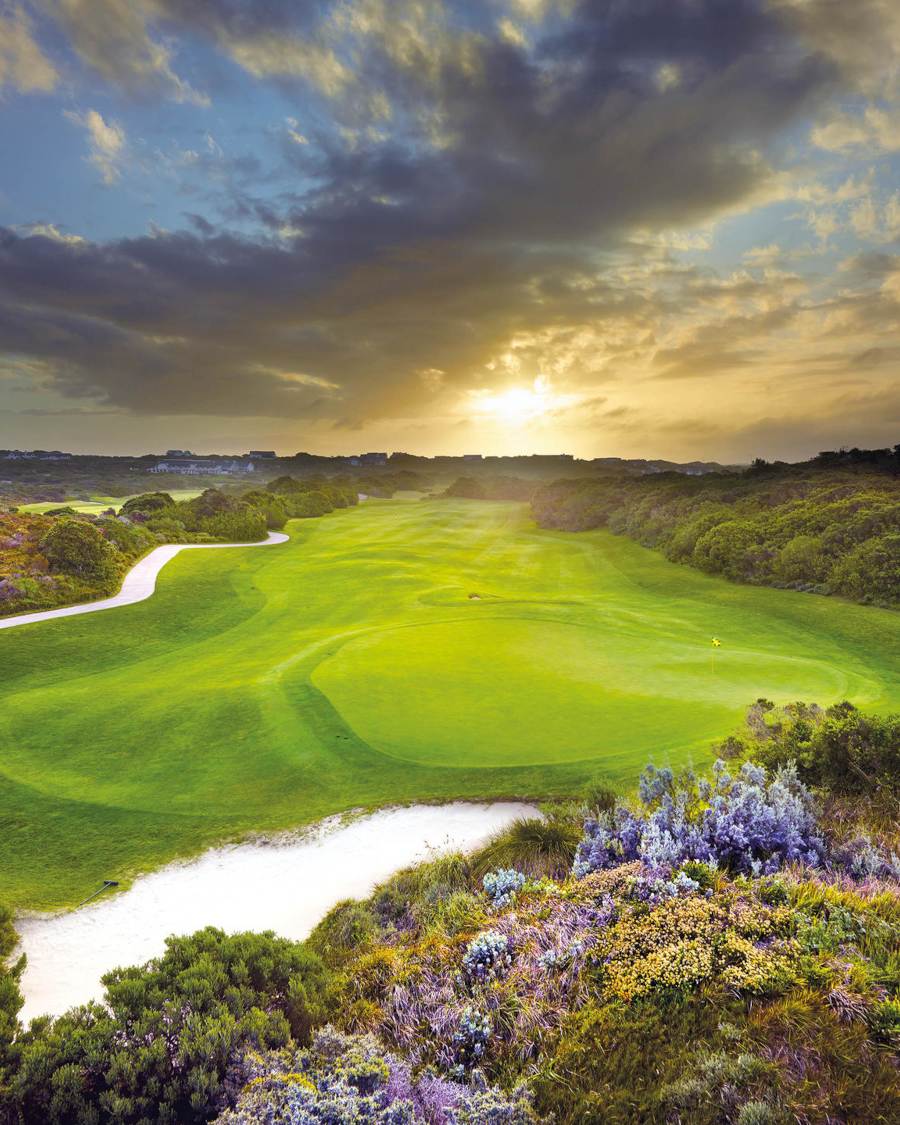 St Francis Links, sunrise over the green